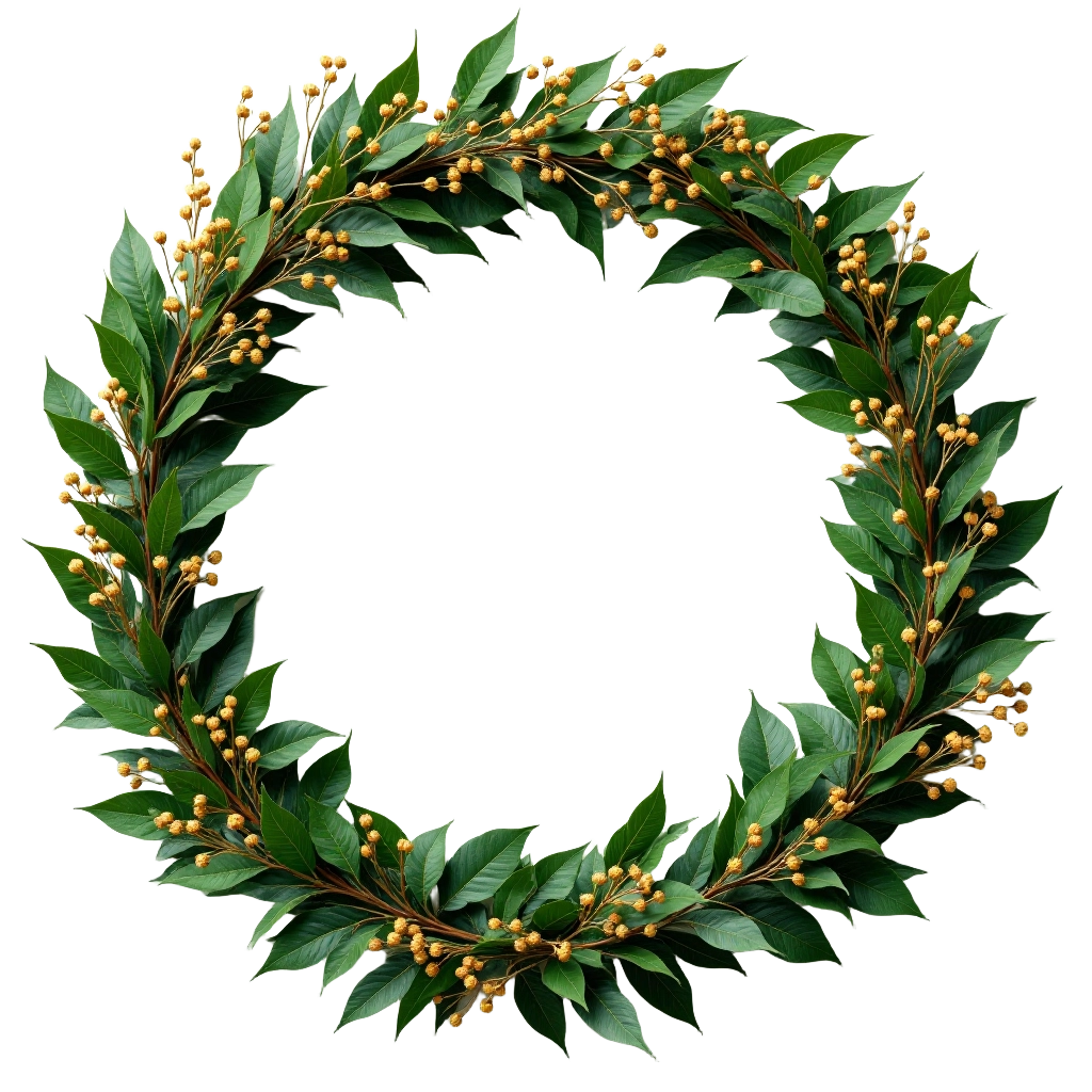 Golden Berry Wreath